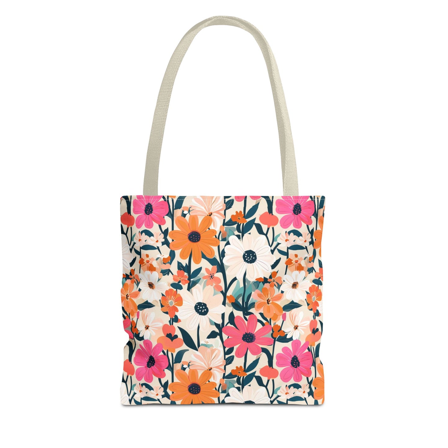 Vibrant Floral Tote Bag - Eco-Friendly Blooming Carryall for Everyday Use