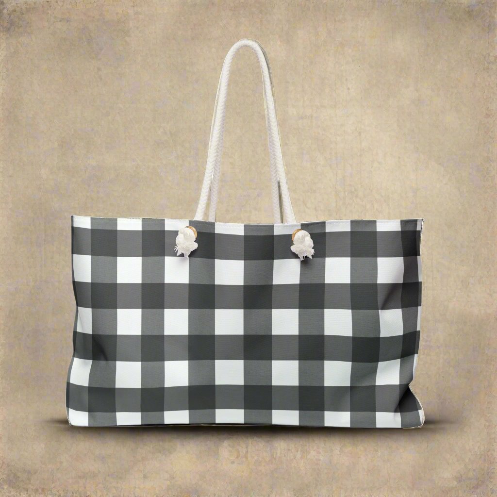 Weekender Bag - Black and White Weekend Bag