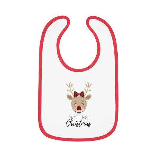 My First Christmas Baby Bib