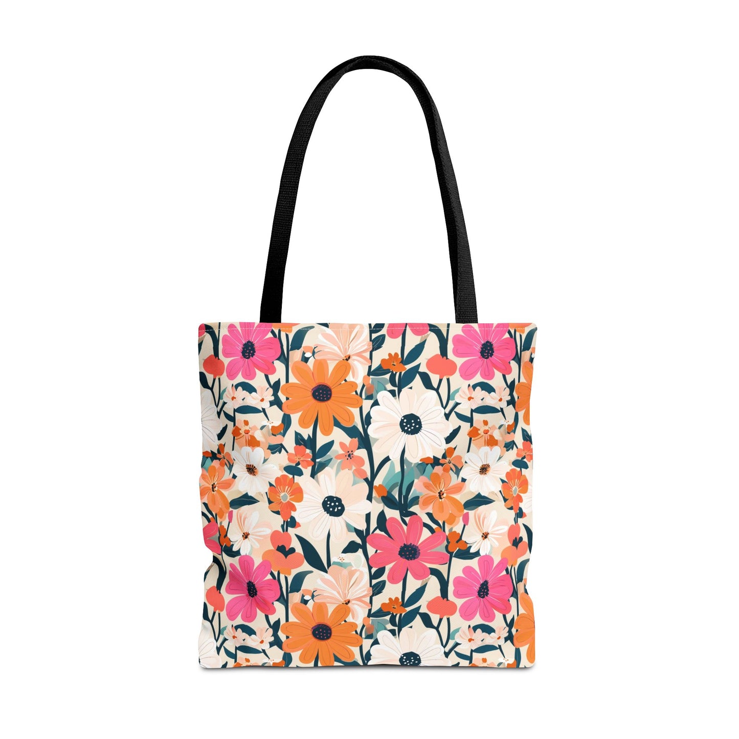 Vibrant Floral Tote Bag - Eco-Friendly Blooming Carryall for Everyday Use