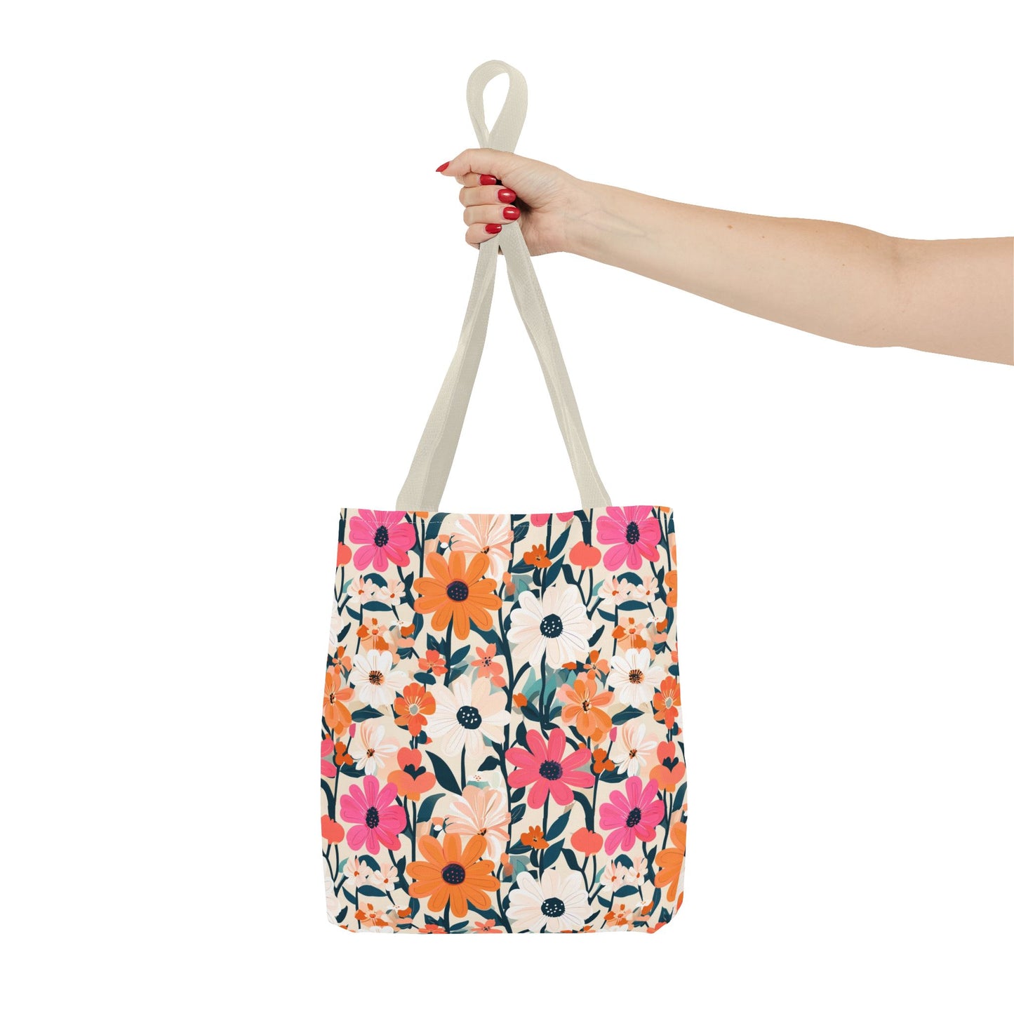 Vibrant Floral Tote Bag - Eco-Friendly Blooming Carryall for Everyday Use