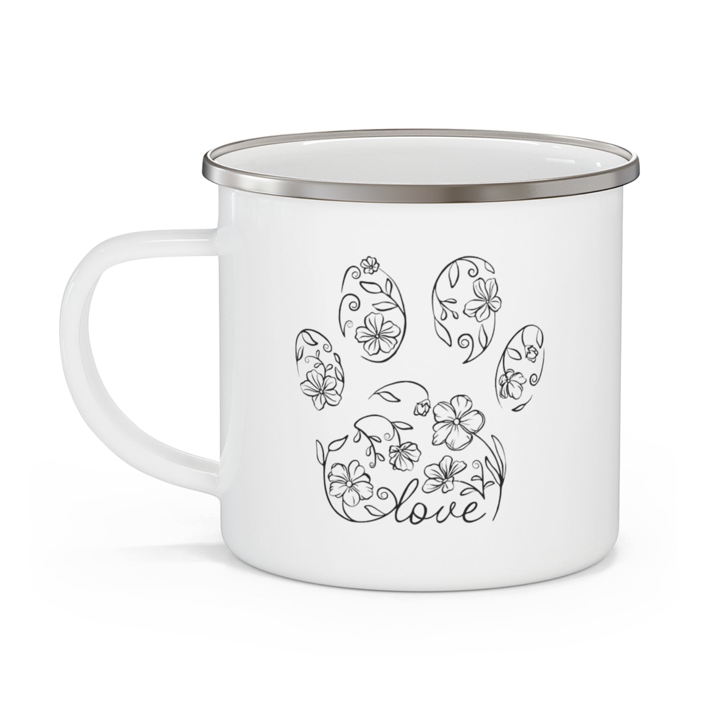 Dog Mom Enamel Camping Mug - Perfect Gift for Dog Lovers