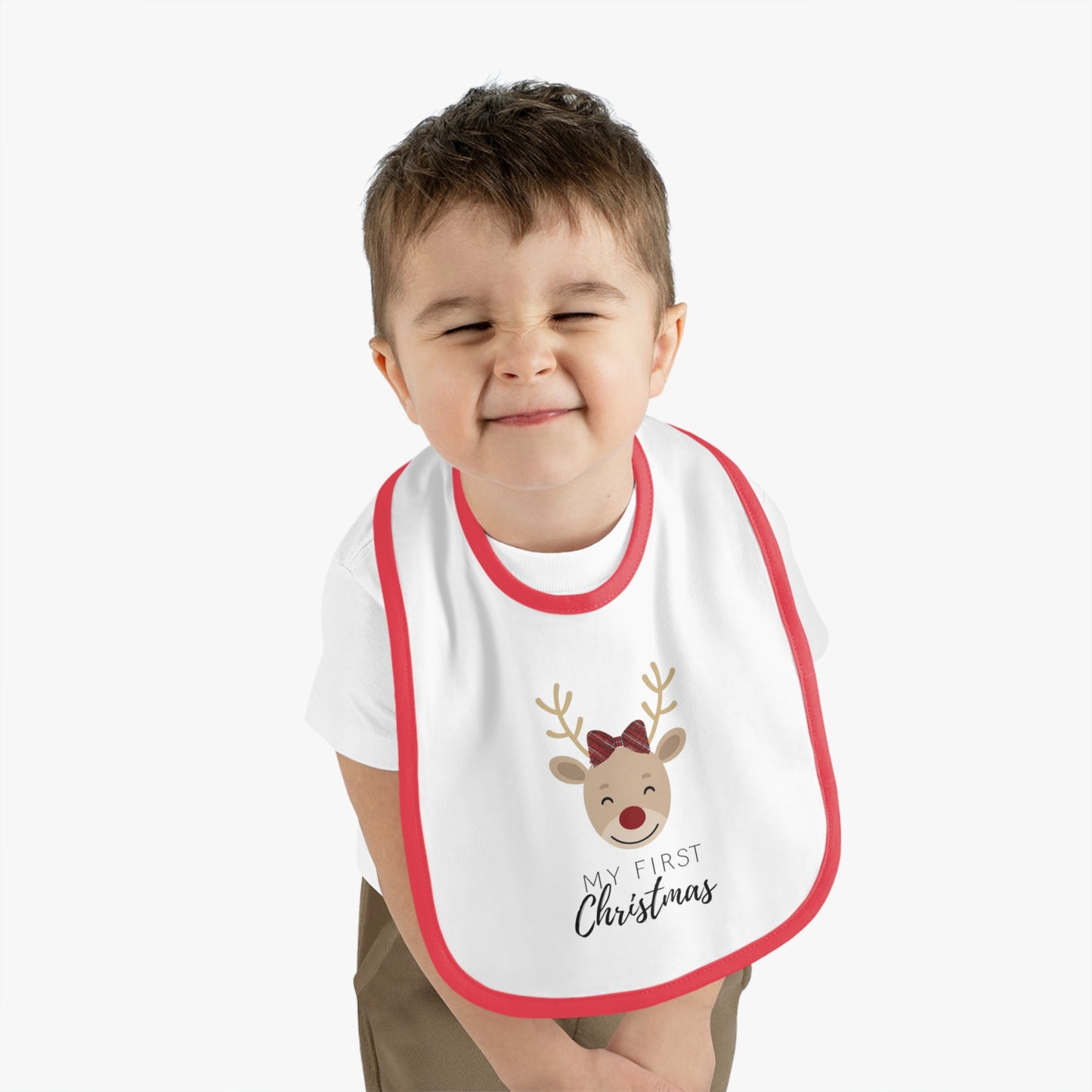 My First Christmas Baby Bib