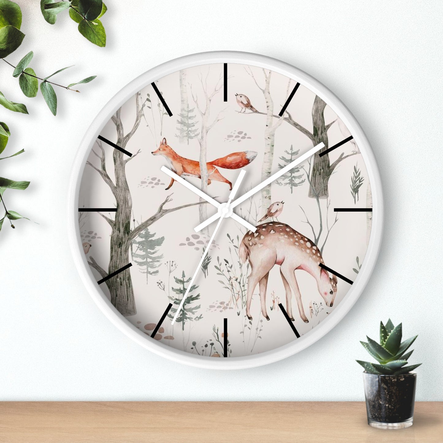 Woodland Creatures Wall Clock