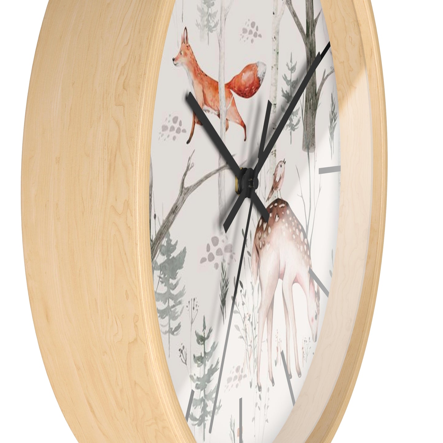 Woodland Creatures Wall Clock