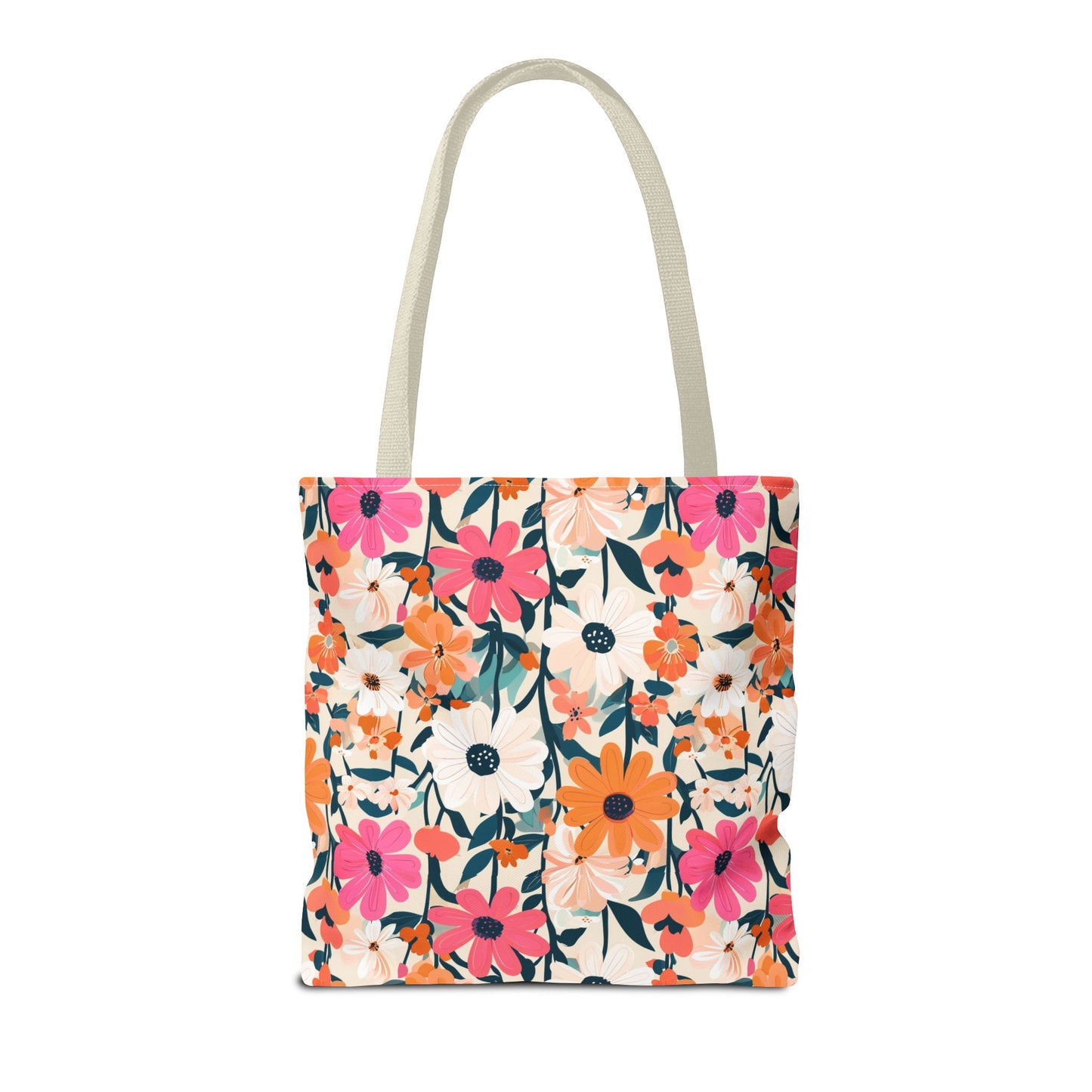 Vibrant Floral Tote Bag - Eco-Friendly Blooming Carryall for Everyday Use