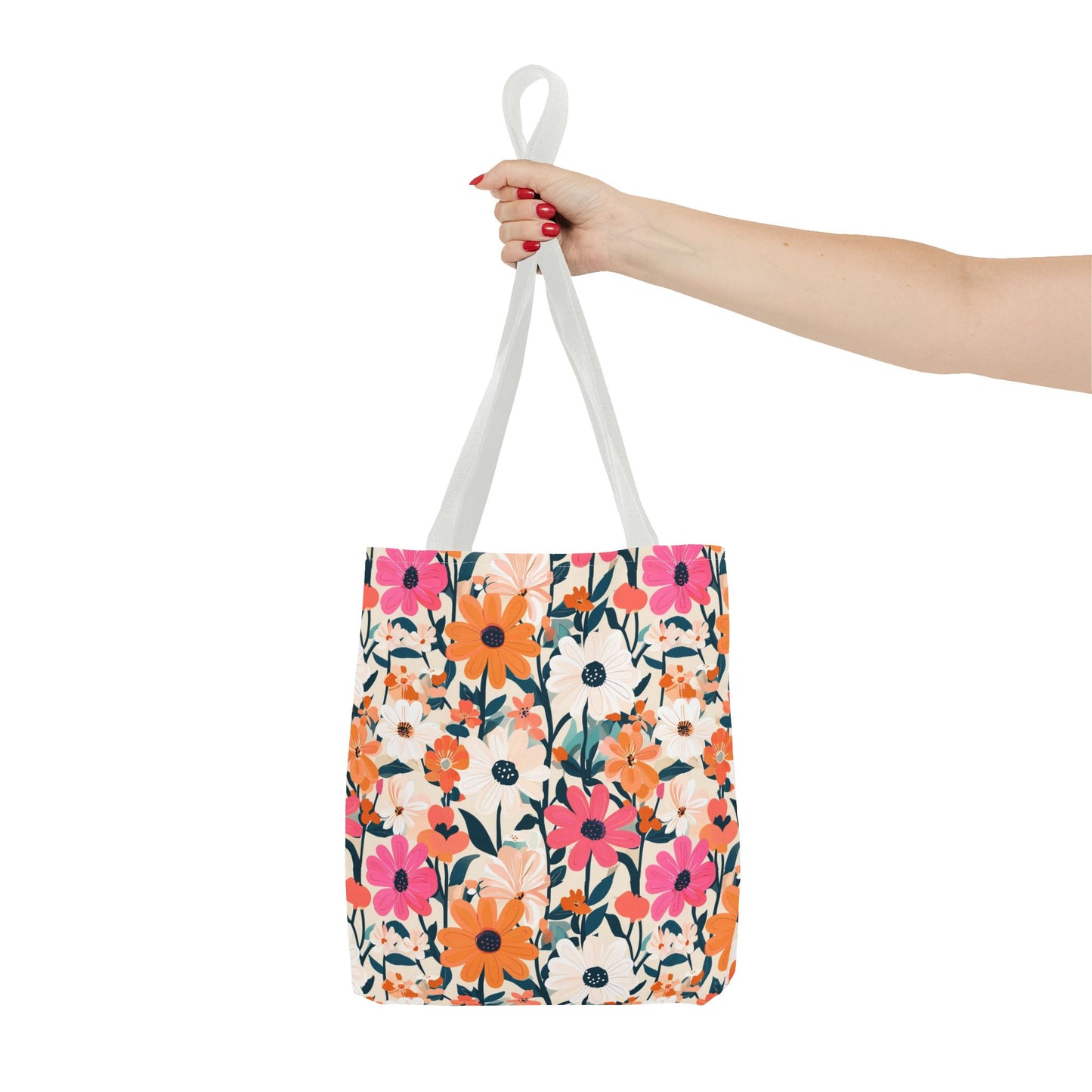 Vibrant Floral Tote Bag - Eco-Friendly Blooming Carryall for Everyday Use