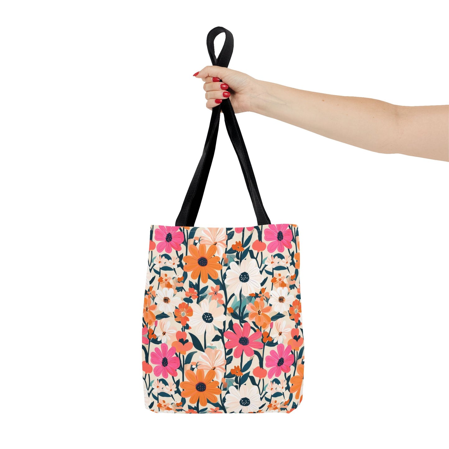 Vibrant Floral Tote Bag - Eco-Friendly Blooming Carryall for Everyday Use