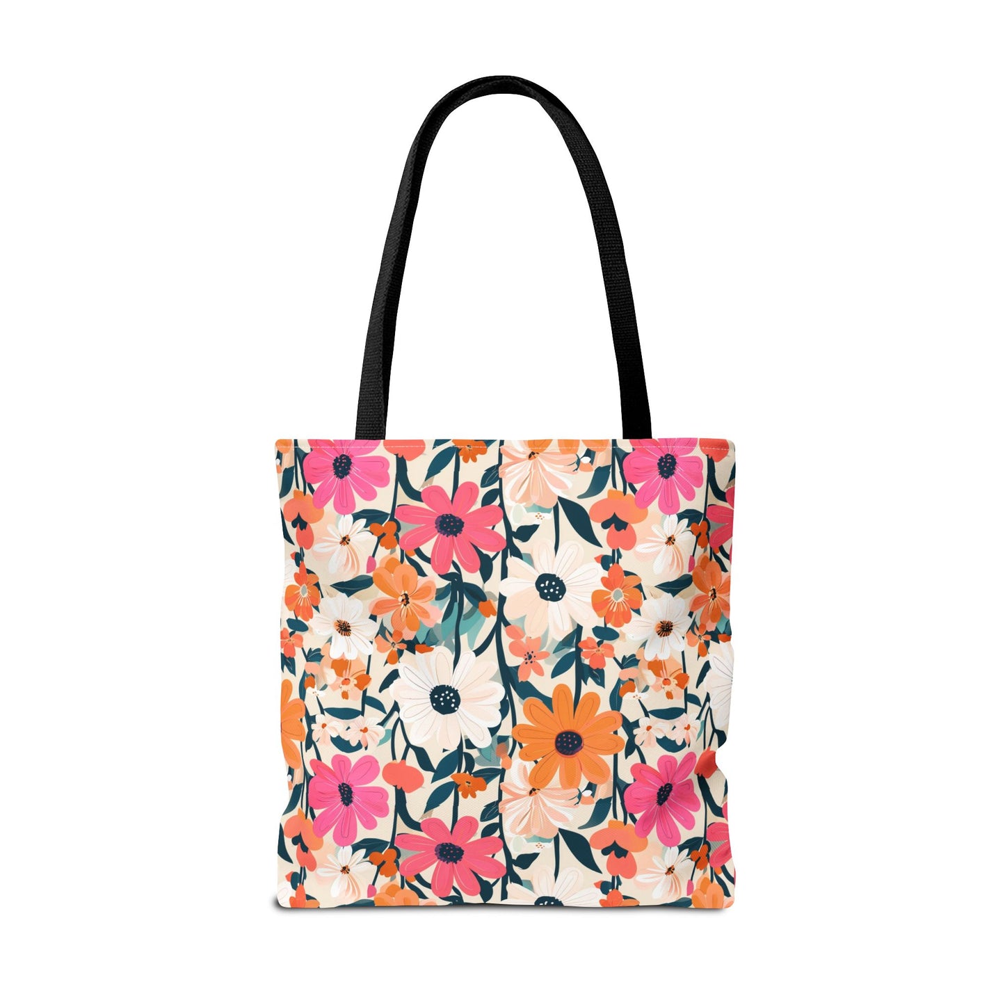 Vibrant Floral Tote Bag - Eco-Friendly Blooming Carryall for Everyday Use