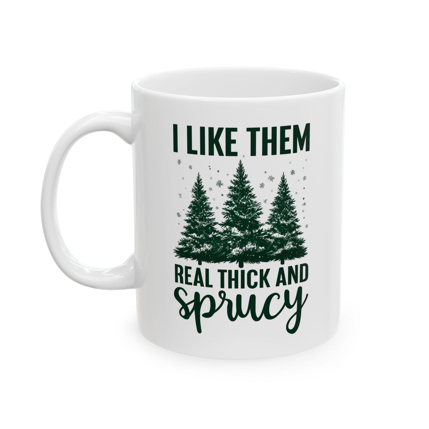 Festive Ceramic Mug - I Like My Coffee Real Strong - Perfect for Holiday Gifting