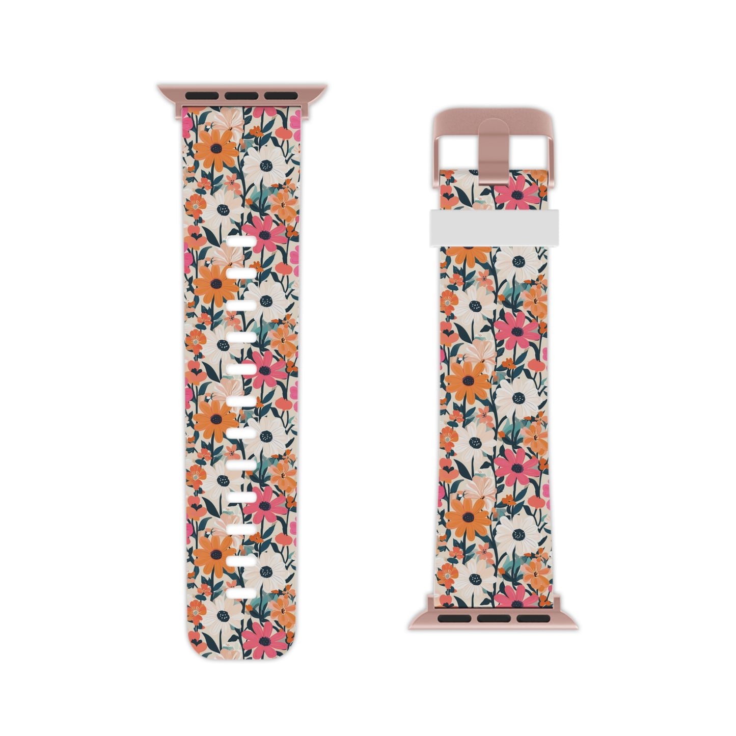 Floral Apple Watch Band – Colorful Flower Print Strap for Women