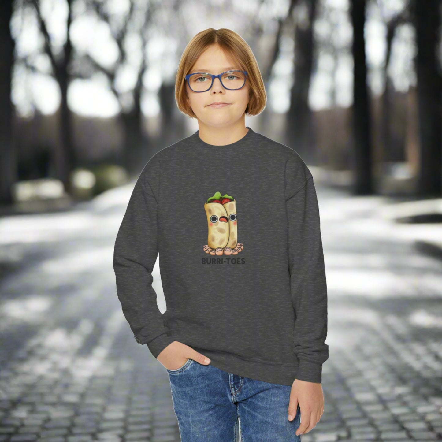 Burri-toes crewneck sweatshirt