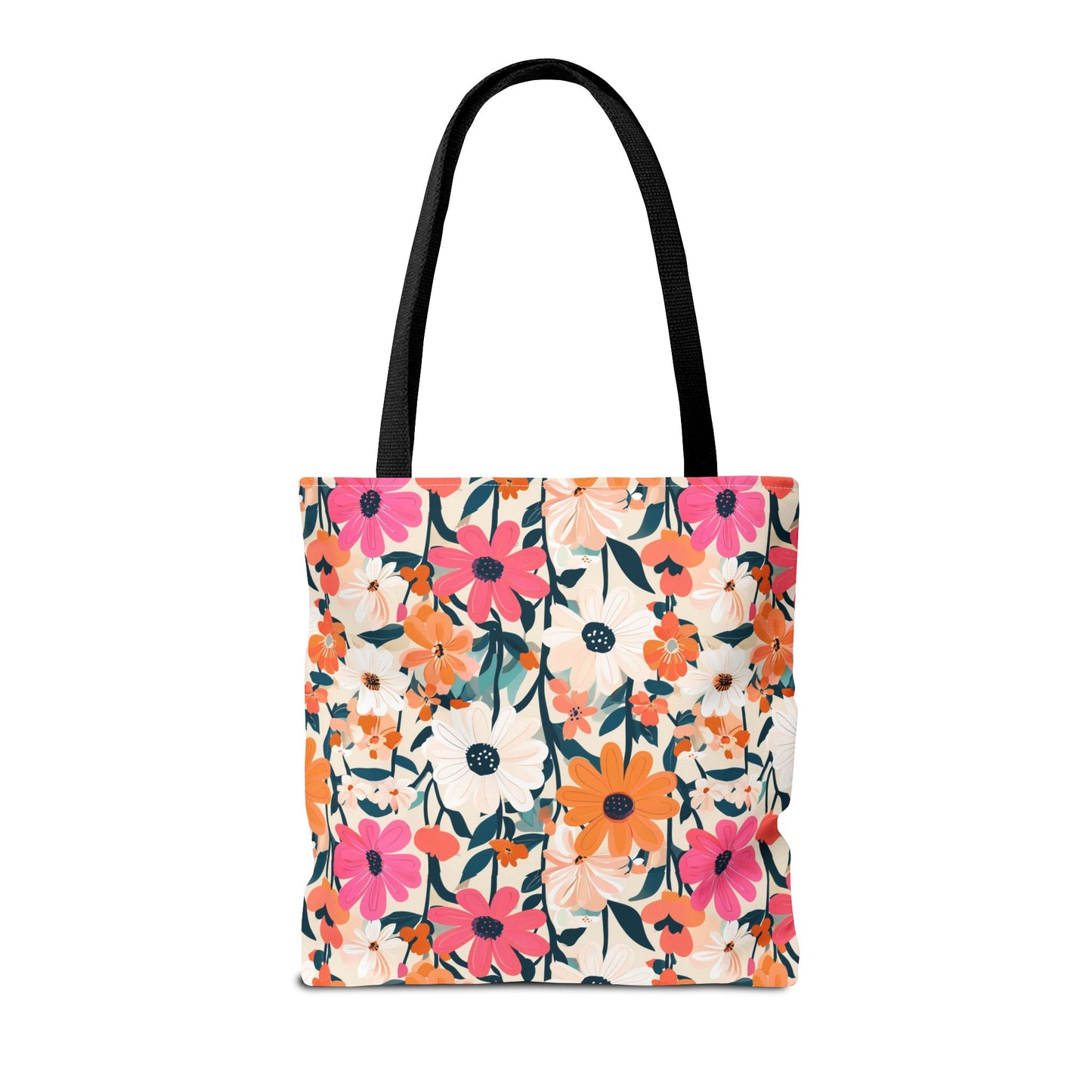 Vibrant Floral Tote Bag - Eco-Friendly Blooming Carryall for Everyday Use