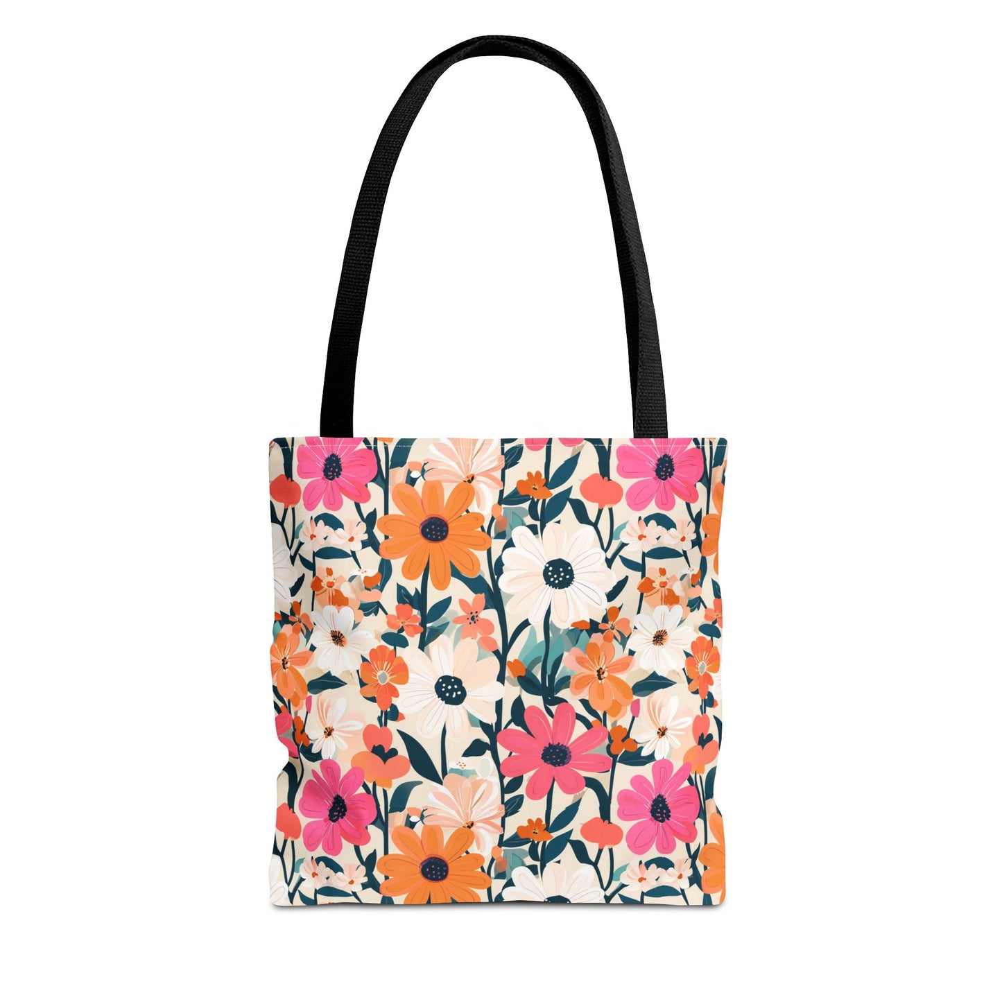 Vibrant Floral Tote Bag - Eco-Friendly Blooming Carryall for Everyday Use